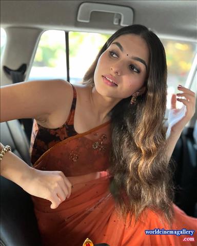 Kayadu Lohar Saree stills