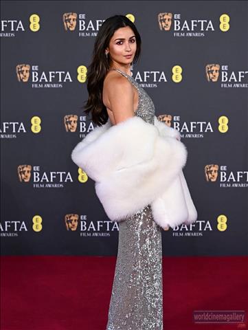 Alia Bhatt on the BAFTA Red Carpet Film Awards at the Royal Festival Hall in London - World Cinema Gallery