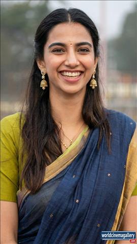 Meenakshi Chaudhary at Tirumala Tirupati temple