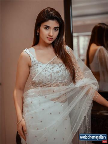 Pragya Nagra latest Photoshoot in white Saree - World Cinema Gallery