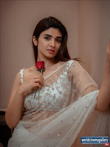 Pragya Nagra latest Photoshoot in white Saree - World Cinema Gallery